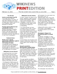 February 13, 2006 the Free-Content News Source That You Can Write! Page 1