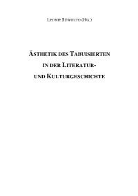 Manuskript Ästhetik Des Tabuisierten Final 7.2.17