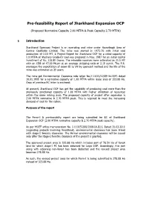 Pre-Feasibility Report of Jharkhand Expansion OCP