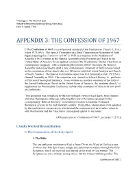 Appendix 3: the Confession of 1967