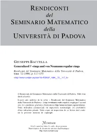 Generalized V-Rings and Von Neumann Regular Rings