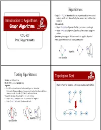 Graph Algorithms G