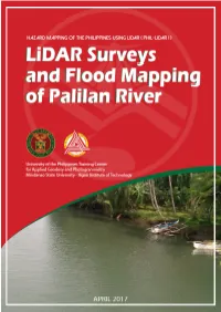 Lidar Surveys and Flood Mapping of Palilan River