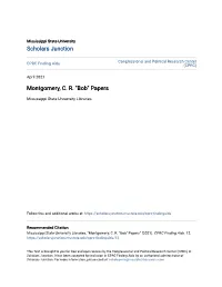 Montgomery, C. R. "Bob" Papers
