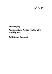 National 5 and Higher Philosophy Arguments in Action