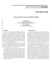 On a Class of Polar Log-Aesthetic Curves