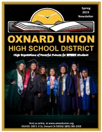 Spring 2019 Newsletter