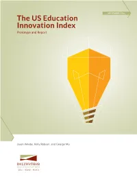 The US Education Innovation Index Prototype and Report