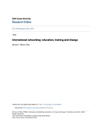 International Networking: Education, Training and Change