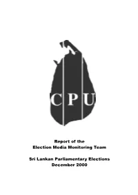 SL Election Media Monitoring Report.Pub