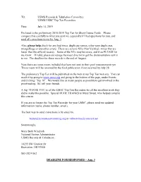 TO: USMS Records & Tabulation Committee USMS
