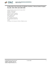 University of California, Berkeley. Chicano Studies Program Records, 1961-1996, Bulk 1969-1980