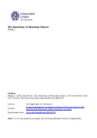 4 the Syllable Structure of Shaoxing