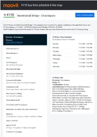411D Bus Time Schedule & Line Route