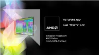 Amd “Trinity” Apu