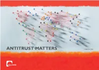 Antitrust Matters March 2016 Editorial