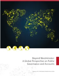 Beyond Westminster: a Global Perspective on Public Governance and Accounts