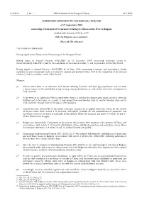 Commission Implementing Decision (Eu)