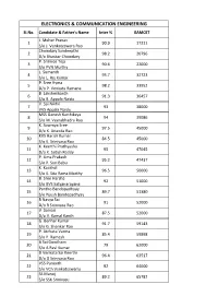 Electronics & Communication Engineering
