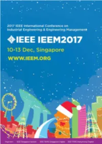 IEEM 2017 Program