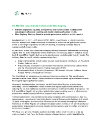 IHS Markit to Launch Global Carbon Credit Meta-Registry