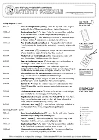 Schedule of Events