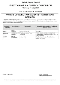 Notice of Election Agents Babergh