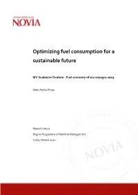 Optimizing Fuel Consumption for a Sustainable Future