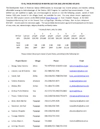 To All Those Interested in Renting Section 1602 Low Income Housing