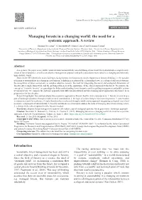 Forest Systems Managing Forests.Pdf