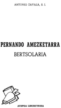Pernando Amezketarra Bertsolaria