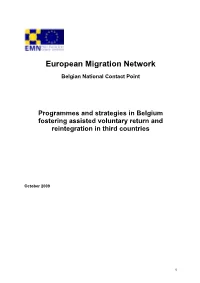 02. BELGIUM National Report Assisted Return & Reintegration