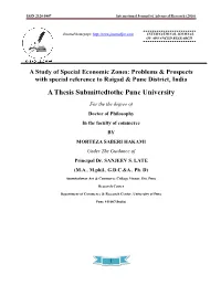 A Thesis Submittedtothe Pune University