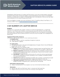 Baptism Service Planning Guide