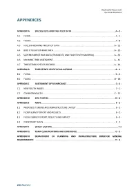 Biodiversity Assessment Appendices A