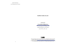 Groundwork Buddhist Studies Reader