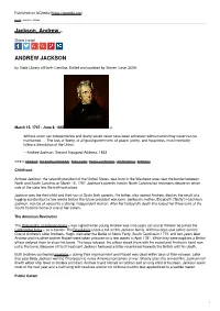Jackson, Andrew