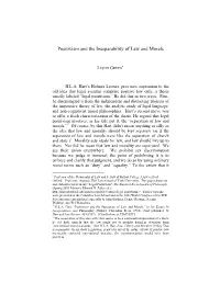 Positivism and the Inseparability of Law and Morals