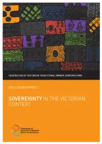 Sovereignty in the Victorian Context
