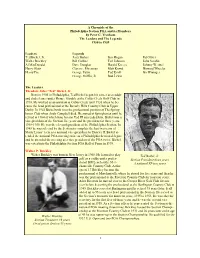 1 a Chronicle of the Philadelphia Section PGA and Its Members By