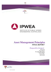 Asset Management Principles FINAL REPORT