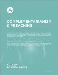 Complementarianism & Preaching