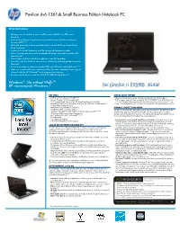 HP Pavilion Data Sheet