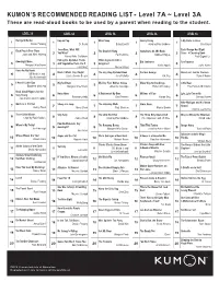 Kumon's Recommended Reading List