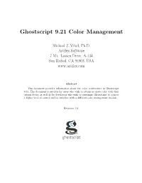GS9 Color Management