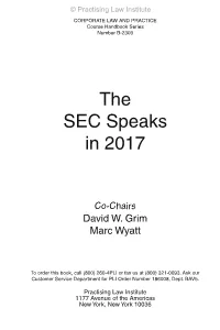 Outline of Selected SEC Enforcement Actions, Division of Enforcement (October 2016)