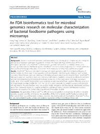 View in the FDA’S Voluntary Genomics Data Submission Program