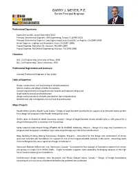 BARRY J. MEYER, P.E. Senior Principal Engineer