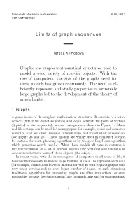 Limits of Graph Sequences