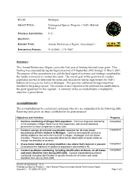 Michigan Endangered Species Program – Hall's Bulrush Project E